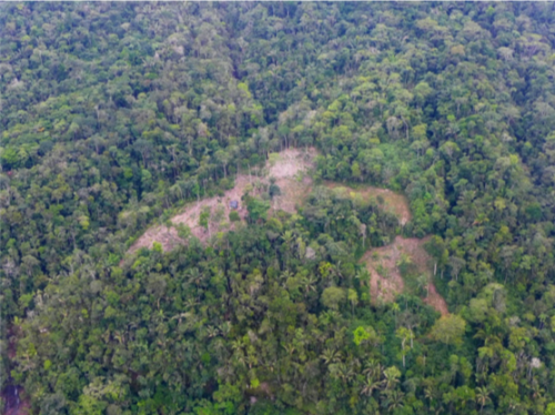 Deforestation spot, Mocoa, Colombia
